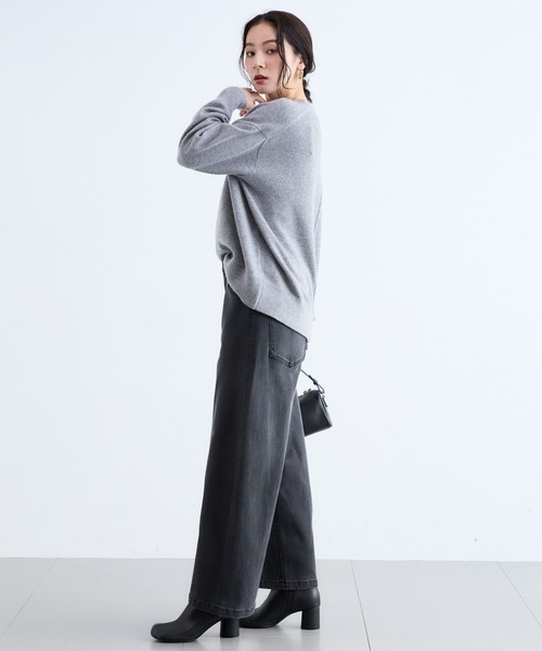 BARNYARDSTORM(バンヤードストーム)の「BARNYARDSTORM / ウールカシミヤクルーネックニット【WEB限定カラー】【「i.style closet」ご紹介アイテム】(ニット/セーター・レディース・ベージュ/オフホワイト/グレー/レッド/ブラック・S/M)」の16枚目の写真