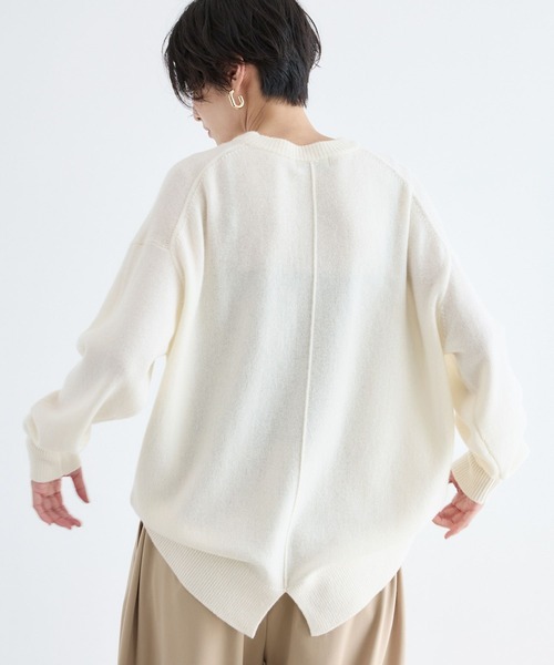 BARNYARDSTORM(バンヤードストーム)の「BARNYARDSTORM / ウールカシミヤクルーネックニット【WEB限定カラー】【「i.style closet」ご紹介アイテム】(ニット/セーター・レディース・ベージュ/オフホワイト/グレー/レッド/ブラック・S/M)」の10枚目の写真