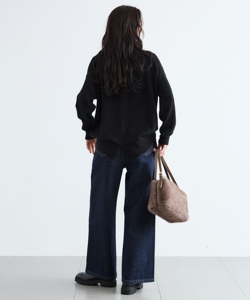 BARNYARDSTORM(バンヤードストーム)の「BARNYARDSTORM / ウールカシミヤクルーネックニット【WEB限定カラー】【「i.style closet」ご紹介アイテム】(ニット/セーター・レディース・ベージュ/オフホワイト/グレー/レッド/ブラック・S/M)」の19枚目の写真