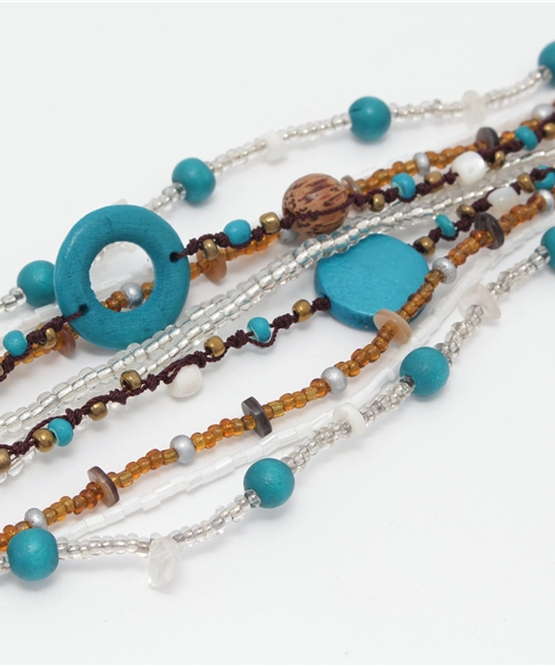 チャイハネ(チャイハネ)の「【チャイハネ】マルノネックレス(ネックレス・レディース・ターコイズブルー/ブルー・FREE)」の4枚目の写真