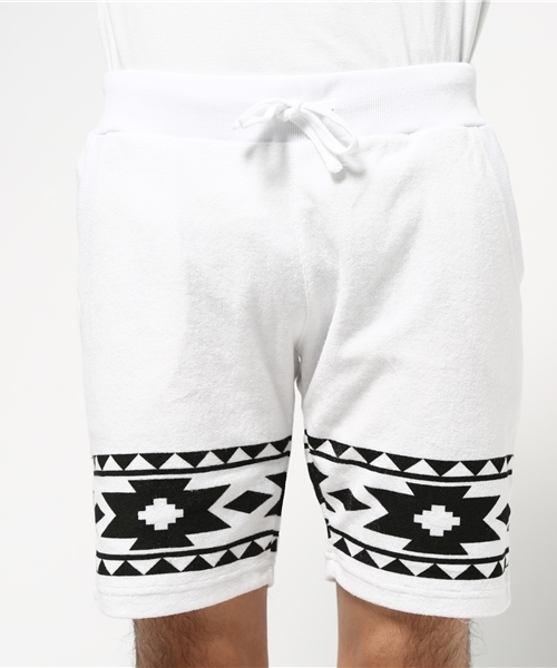 VENCEEXCHANGE（ヴァンスエクスチェンジ）の「パイルオルテガプリントショーツ   （その他パンツ・メンズ・オフホワイト・LARGE/MEDIUM）」の5枚目の写真