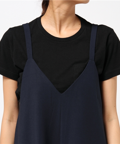 MOUSSY（マウジー）の「DEEP V ALL IN ONE F（つなぎ/オールインワン・レディース・ネイビー/グレー/カーキ・FREE）」の7枚目の写真
