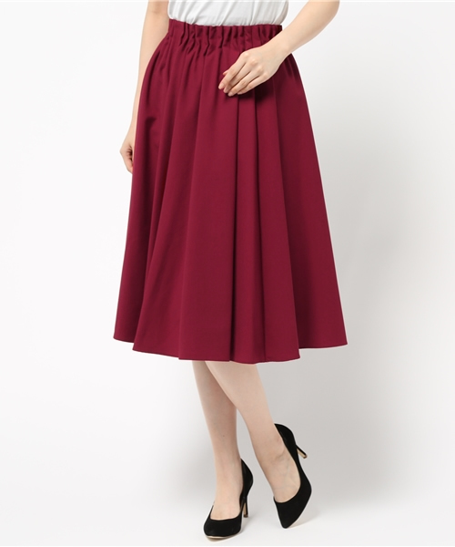 laboratory work（ラボラトリーワーク）の「ウエストタック　ミディスカート（スカート・レディース・ライトグレー/グリーン/キャメル/ピンク/ボルドー/ブラック・MEDIUM）」の14枚目の写真