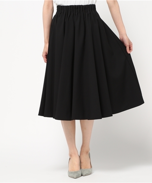 laboratory work（ラボラトリーワーク）の「ウエストタック　ミディスカート（スカート・レディース・ライトグレー/グリーン/キャメル/ピンク/ボルドー/ブラック・MEDIUM）」の17枚目の写真