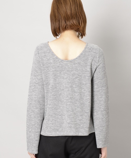 Omekashi（オメカシ）の「レースアップニットソー（Tシャツ/カットソー・レディース・レッド/ブラック/グレー/キャメル・ﾌﾘ-）」の8枚目の写真