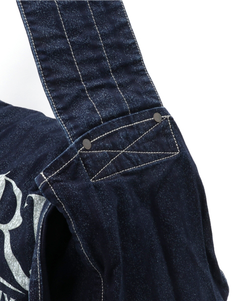 RRL（ダブル アール エル）の「インディゴダイド ツイル ニュースボーイ バッグ（メッセンジャーバッグ・メンズ・ブルー系9・ONE SIZE）」の6枚目の写真