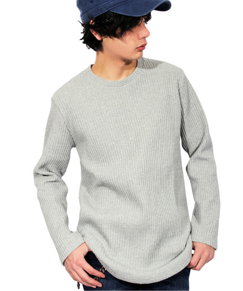 シソーラス メジャー 注目すべき ワッフル 生地 ロン T メンズ 護衛 わずかに チャット