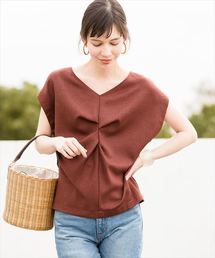 ADAM ET ROPE' | リネンライク2WAY Tブラウス(シャツ/ブラウス)