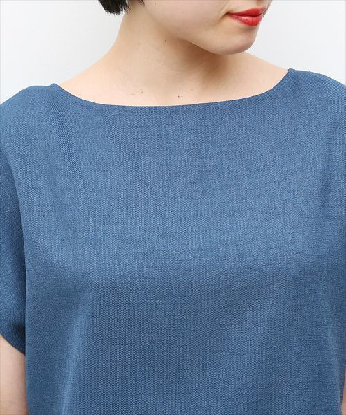 ADAM ET ROPE'（アダムエロペ）の「リネンライク2WAY Tブラウス（シャツ/ブラウス・レディース・ブラウン系その他2/ブラック/ブルー系その他6/ブラック系その他・FREE）」の5枚目の写真