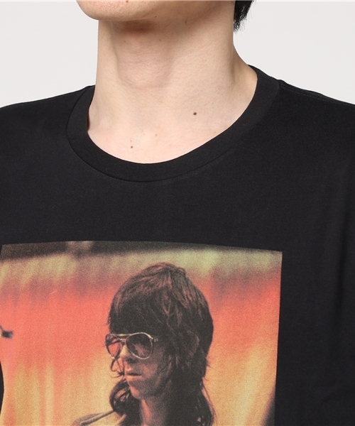 HYSTERIC GLAMOUR（ヒステリックグラマー）の「THE ROLLING STONES/KEITH 1978 プリント Tシャツ（Tシャツ/カットソー・メンズ・ブラック/グレー/ホワイト・MEDIUM/SMALL/LARGE）」の6枚目の写真