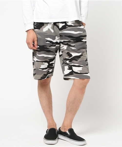 BLUE by MANGROVE(ブルーバイマングローブ)の「【MANGROVE】スウェットハーフパンツ/カモ柄/無地ショートパンツ(その他パンツ・メンズ・グリーン系カモフラージュ/ブラウン系カモフラージュ/グレー系カモフラージュ/ネイビー/ブラック/ホワイト/ブルー/杢グレー/オリーブ/ダークネイビー/インディゴブルー/オフホワイト/グレー/カーキ・MEDIUM/SMALL/LARGE/X-LARGE)」の14枚目の写真