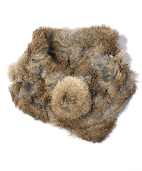 CIAOPANIC（チャオパニック）の「ラビットファーネック（マフラー・レディース・グレー/ピンク/アイボリー・FREE）」の3枚目の写真