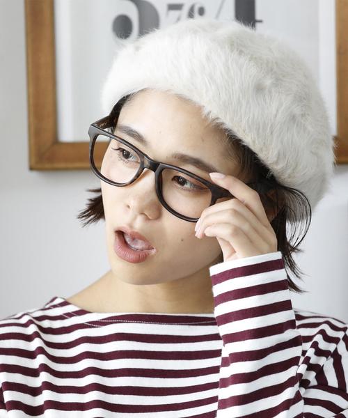 coen（コーエン）の「フェザーベレー（ハンチング/ベレー帽・レディース・アイボリー/ブラウン/オレンジ・FREE）」の9枚目の写真