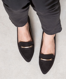 NATURAL BEAUTY BASIC | ◆メタルプレートフラットシューズ(パンプス)