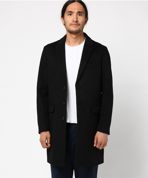 WEGO（ウィゴー）の「WEGO/シャギーウールチェスターコート（チェスターコート・メンズ・グレー/ネイビー/キャメル/ブラック・LARGE/MEDIUM/SMALL）」の7枚目の写真