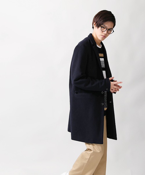 WEGO（ウィゴー）の「WEGO/シャギーウールチェスターコート（チェスターコート・メンズ・グレー/ネイビー/キャメル/ブラック・LARGE/MEDIUM/SMALL）」の15枚目の写真