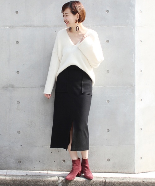 journal standard L'essage（ジャーナルスタンダードレサージュ）の「アッシュクウールスカート＃（スカート・レディース・ブラック/オレンジ/キャメル・38/36）」の13枚目の写真