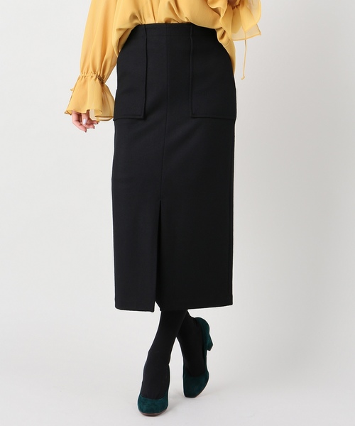 journal standard L'essage（ジャーナルスタンダードレサージュ）の「アッシュクウールスカート＃（スカート・レディース・ブラック/オレンジ/キャメル・38/36）」の17枚目の写真