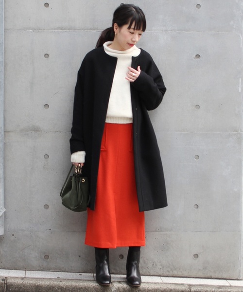 journal standard L'essage（ジャーナルスタンダードレサージュ）の「アッシュクウールスカート＃（スカート・レディース・ブラック/オレンジ/キャメル・38/36）」の19枚目の写真