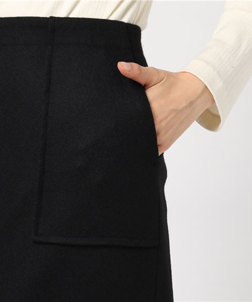 journal standard L'essage（ジャーナルスタンダードレサージュ）の「アッシュクウールスカート＃（スカート・レディース・ブラック/オレンジ/キャメル・38/36）」の8枚目の写真
