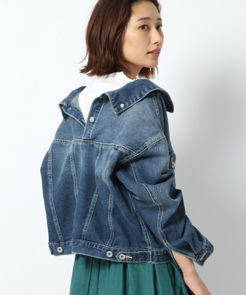 laboratory work(ラボラトリーワーク)の「アレンジカラーデニムジャケット(デニムジャケット・レディース・ブルー/ネイビー・MEDIUM)」の2枚目の写真