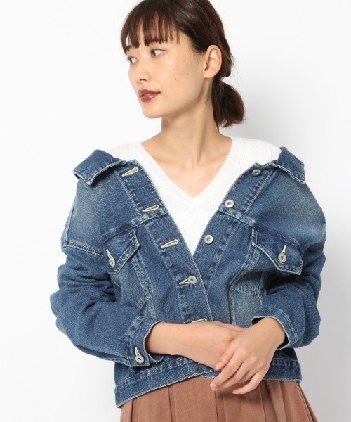laboratory work(ラボラトリーワーク)の「アレンジカラーデニムジャケット(デニムジャケット・レディース・ブルー/ネイビー・MEDIUM)」の6枚目の写真