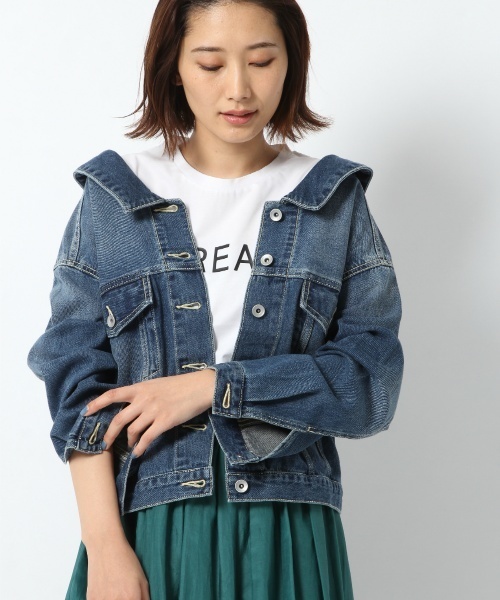 laboratory work(ラボラトリーワーク)の「アレンジカラーデニムジャケット(デニムジャケット・レディース・ブルー/ネイビー・MEDIUM)」の21枚目の写真