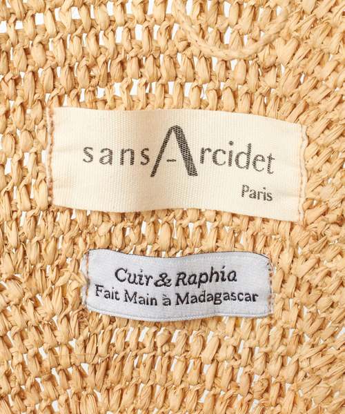 Sans Arcidet（サンアルシデ）の「Sans Arcidet  サークルバッグ（トートバッグ・レディース・ベージュ・M）」の6枚目の写真