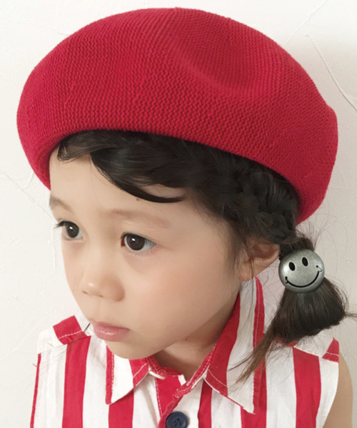 GRIN BUDDY(グリンバディ)の「【GRIN BUDDY(グリンバディ)】 サーモベレー / Kids Sophie Thermo Beret2(ハンチング/ベレー帽・キッズ・マスタード/レッド/グレー/ブラック/パープル・54)」の7枚目の写真