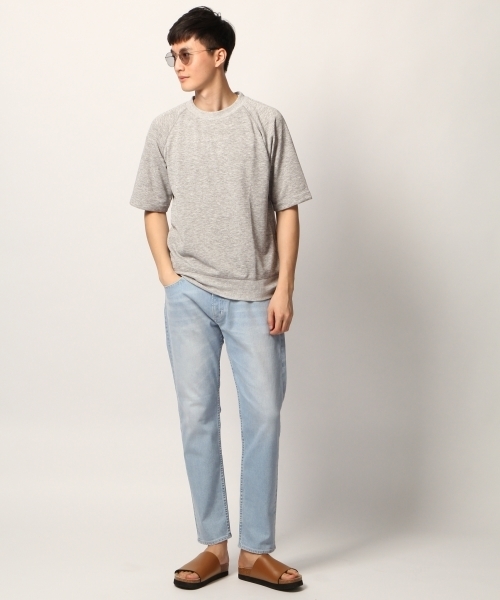 GLOBAL WORK（グローバルワーク）の「【吸水速乾】フレンチテリーTEE/788919（Tシャツ/カットソー・メンズ・ホワイト/ベージュ/ネイビー/グレー/ピンク・SMALL/MEDIUM/LARGE/X-LARGE）」の10枚目の写真