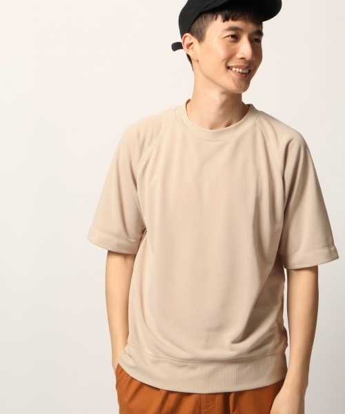 GLOBAL WORK（グローバルワーク）の「【吸水速乾】フレンチテリーTEE/788919（Tシャツ/カットソー・メンズ・ホワイト/ベージュ/ネイビー/グレー/ピンク・SMALL/MEDIUM/LARGE/X-LARGE）」の18枚目の写真