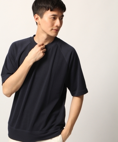 GLOBAL WORK（グローバルワーク）の「【吸水速乾】フレンチテリーTEE/788919（Tシャツ/カットソー・メンズ・ホワイト/ベージュ/ネイビー/グレー/ピンク・SMALL/MEDIUM/LARGE/X-LARGE）」の19枚目の写真