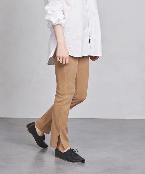 UNITED ARROWS（ユナイテッドアローズ）の「SFL サイド スリット レギンス（その他パンツ・レディース・ライトグレー/ブラック/ベージュ/ダークグレー・FREE）」の4枚目の写真