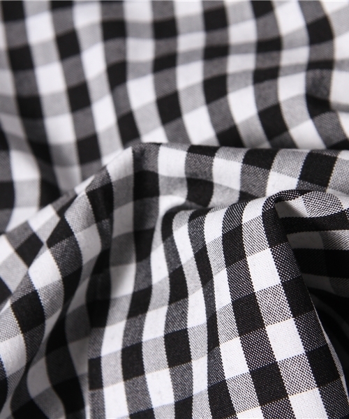 NANO universe（ナノユニバース）の「ギンガムチェッククロップドパンツ（その他パンツ・レディース・ブラック・36/38）」の9枚目の写真