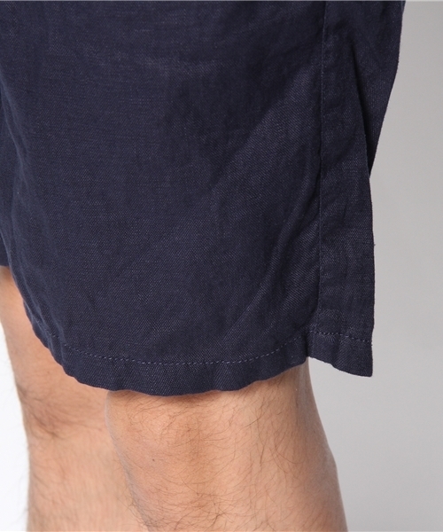 NANO universe（ナノユニバース）の「Wベルトリネンショーツ（その他パンツ・メンズ・ネイビー/マスタード/ホワイト系その他/ボルドー/ブルー/カーキ/ブラック・MEDIUM/LARGE）」の13枚目の写真