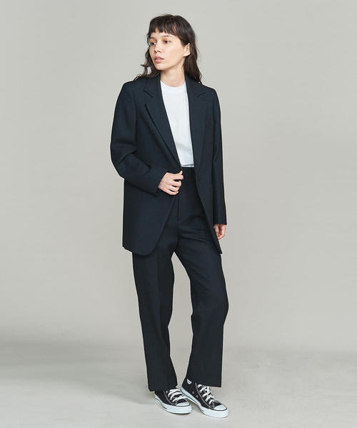 BEAUTY&YOUTH UNITED ARROWS（ビューティーアンドユースユナイテッドアローズ）の「BY ソリッド＆チェックテーパードパンツ ◆（その他パンツ・レディース・ネイビー/その他1・SMALL/MEDIUM）」の6枚目の写真