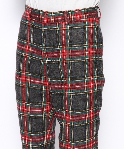BEAMS BOY(ビームスボーイ)の「□BEAMS BOY / タータン スラックス 9分(スラックス・レディース・チャコールグレー/レッド/ネイビー・0/1)」の6枚目の写真