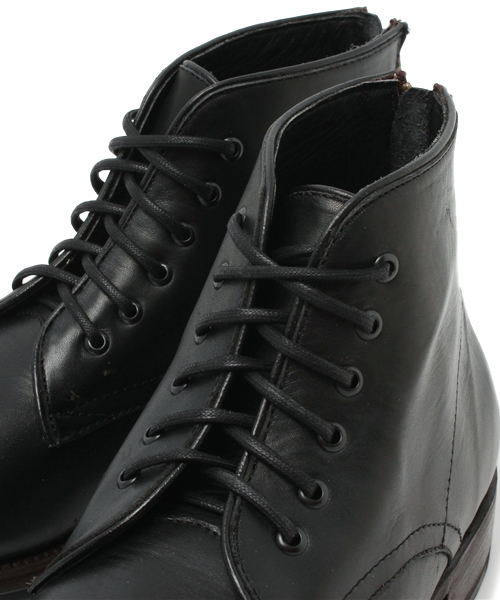 RATTLE TRAP（ラトルトラップ）の「【CAMINANDO】レザーショートブーツ（ブーツ・メンズ・ブラック/ダークブラウン・MEDIUM/LARGE）」の8枚目の写真