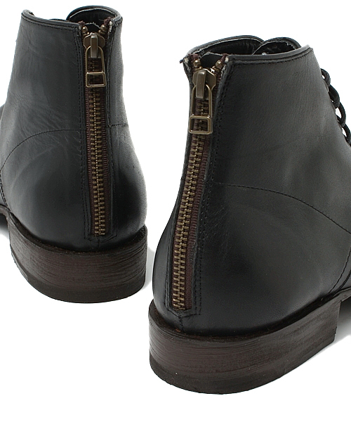 RATTLE TRAP（ラトルトラップ）の「【CAMINANDO】レザーショートブーツ（ブーツ・メンズ・ブラック/ダークブラウン・MEDIUM/LARGE）」の9枚目の写真