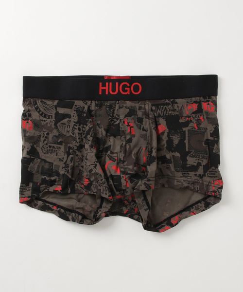 HUGO(ヒューゴ)の「ストレッチコットン トランクス ウィズ カモフラージュパターン(ボクサーパンツ)」|ベージュ系その他