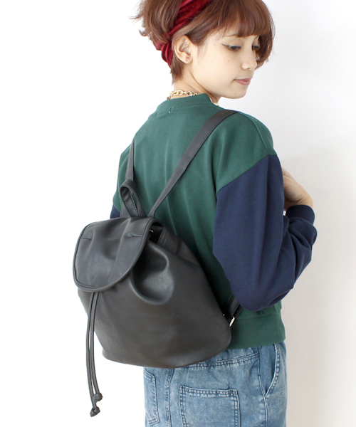 WEGO（ウィゴー）の「WEGO/フラップミニリュック（バックパック/リュック・レディース・ホワイト/ブラック・FREE）」の12枚目の写真