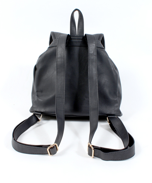 WEGO（ウィゴー）の「WEGO/フラップミニリュック（バックパック/リュック・レディース・ホワイト/ブラック・FREE）」の4枚目の写真