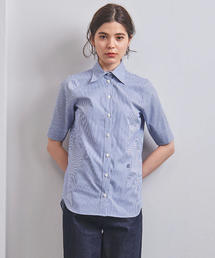 【美品】マディソンブルー　マダムシャツ ブルー　ストライプ　00 MADISON BLUE（マディソンブルー）の「MADISONBLUE ストライプシャツ