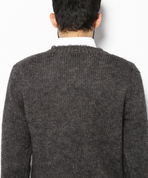 EDIFICE（エディフィス）の「◇LAMB*MOHAIRシャギーＶネックプルオーバーニット（ニット/セーター・メンズ・グレー/グレー系その他/ネイビー/レッド/グリーン/ブルー・44/46/48）」の11枚目の写真