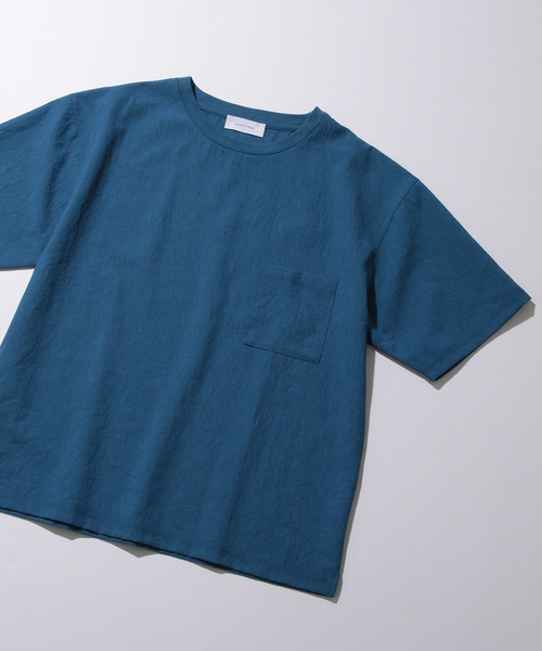 ADAM ET ROPE'（アダムエロペ）の「【EVALET】ストレッチT（Tシャツ/カットソー・メンズ・ベージュ系その他/ネイビー/ブルー系その他/イエロー系その他/チャコールグレー・M/L）」の4枚目の写真