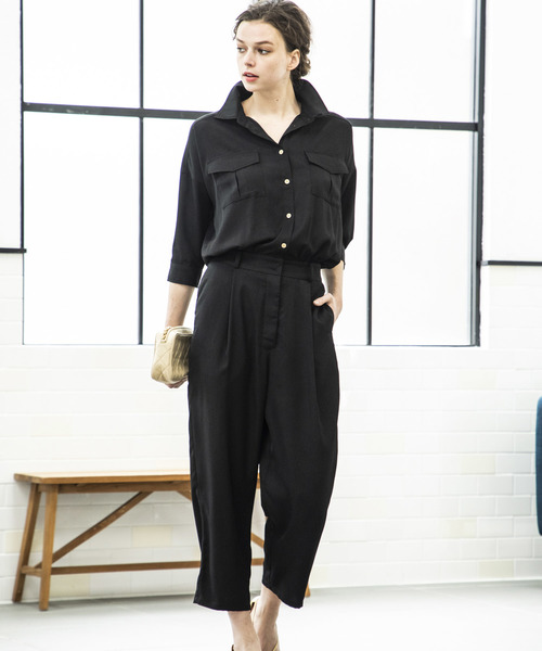 Emma Taylor（エマテイラー）の「ミリタリーオールインワン（つなぎ/オールインワン・レディース・ネイビー/ブラック・38/36）」の3枚目の写真