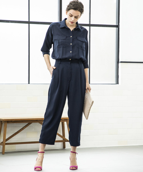 Emma Taylor（エマテイラー）の「ミリタリーオールインワン（つなぎ/オールインワン・レディース・ネイビー/ブラック・38/36）」の6枚目の写真