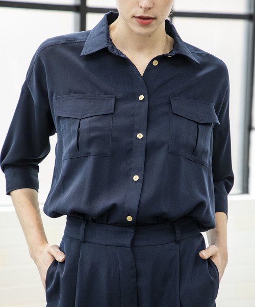 Emma Taylor（エマテイラー）の「ミリタリーオールインワン（つなぎ/オールインワン・レディース・ネイビー/ブラック・38/36）」の12枚目の写真