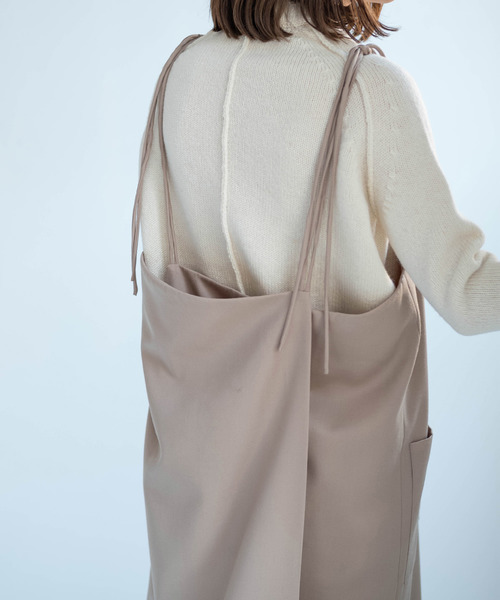 SEA ウールサージ　エプロンドレス SEA（シー）の「ウールサージ エプロンドレス（ワンピース