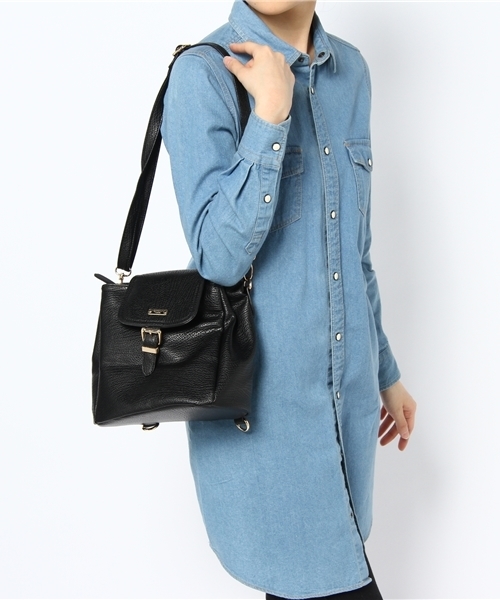 goocy(グーシー)の「【goocy】3WAYminiリュック(バックパック/リュック・レディース・オフホワイト/グリーン/オレンジ/ブラック・FREE)」の6枚目の写真